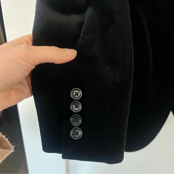Black Velvet Blazer NWT JCREW - Picture 4 of 5